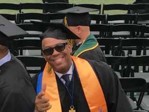 Buddy Sampson, Publisher of The Scoop LA and last week graduated from LA Valley College. He holds an Associate of Arts Degree in Communications Studies and will be attending the University of California San Diego. He is a proud graduate of LA Valley College and a proud graduate of the EOPS program. 