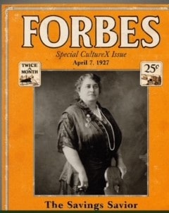 Maggie Lena Walker on the cover of Forbes Magazine in 1927. 