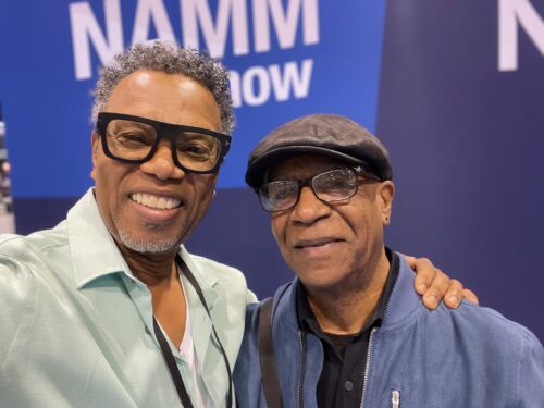 Drummers Extraordinaire- Donnell Spencer Jr. (L) and Billy Johnson. Both drummers are from Philadelphia. Photo by Donnell Spencer Jr.