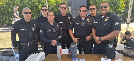 LAPD officer Hector Marquez, (C) with the LAPD. 