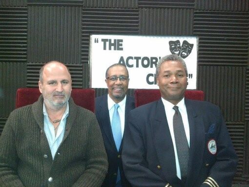 (L-R) John Ruskin, Ron Brewington and Darryl Maximilian Robinson in 2016 on "The Actor's Studio." 