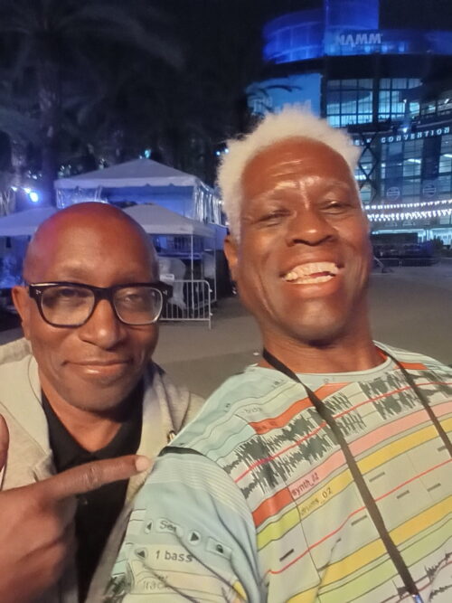 Greg Phillinganes, (L) with Anthony Chaunchy. 