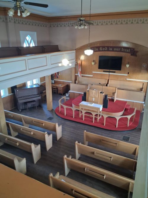 Inside BME Church. 